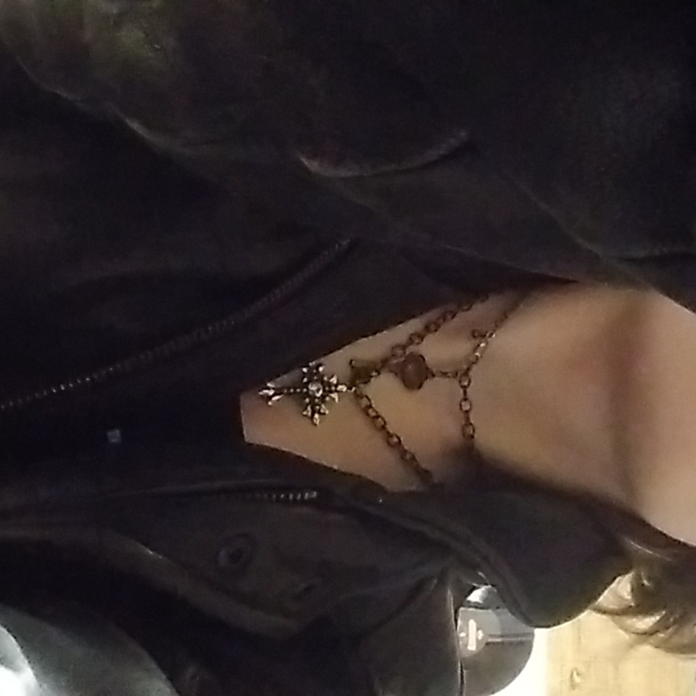 Oversized Nautica Grunge Leather Jacket